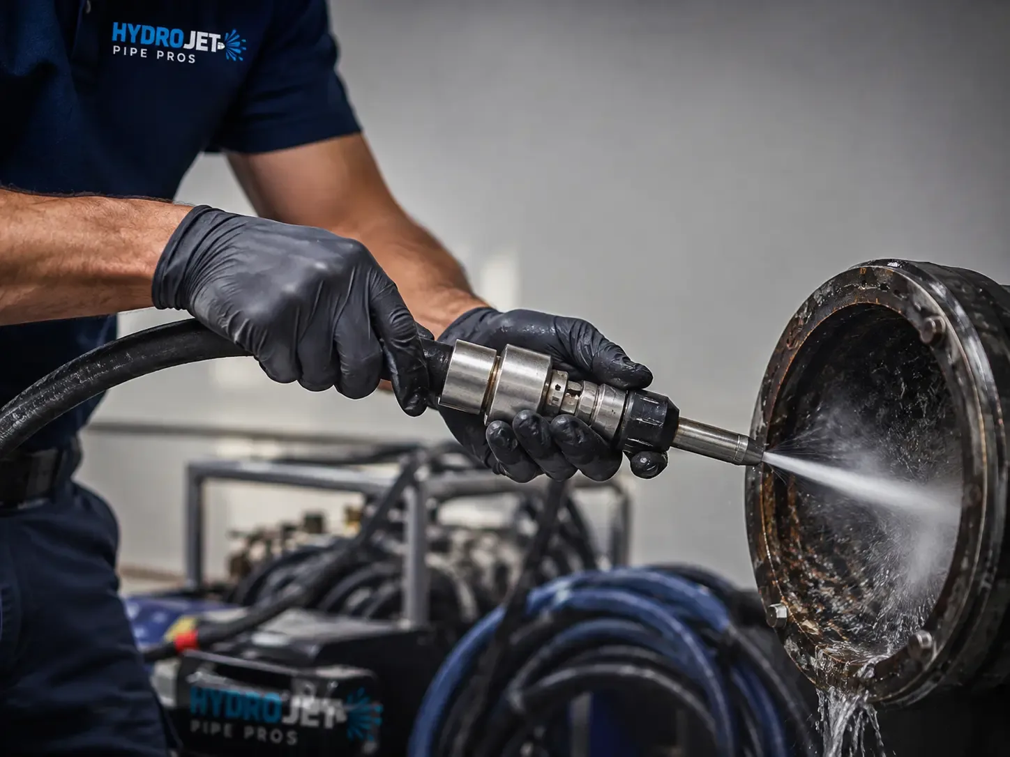 Hydro Jet Pipe Descaling in Many, LA